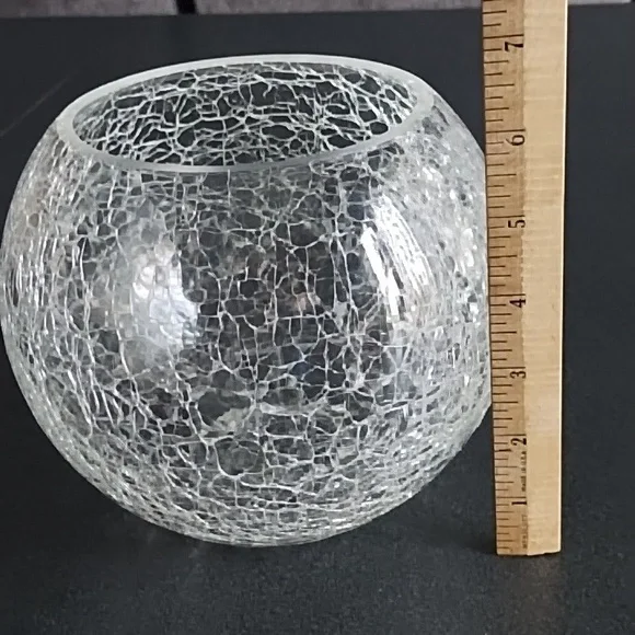 Sphere shaped Crackled glass - Picture 3 of 4